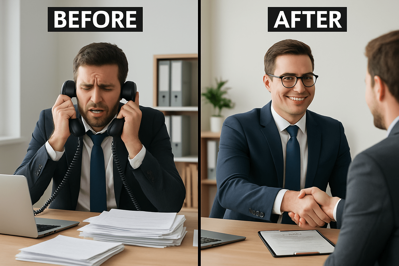 Before and After Using Live Transfer Timeshare Exit Leads