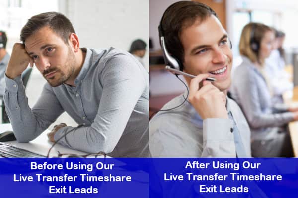 timeshare exit leads live transfer